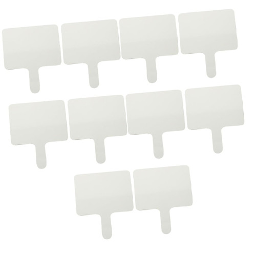 Lurrose 10 Pcs Answer Board White Boards Write- on Answer Reusable Whiteboard Dry Erase Paddles Handheld Whiteboard Tabletop Whiteboard Teaching Prop Wipe The Board Melamine Mini Student
