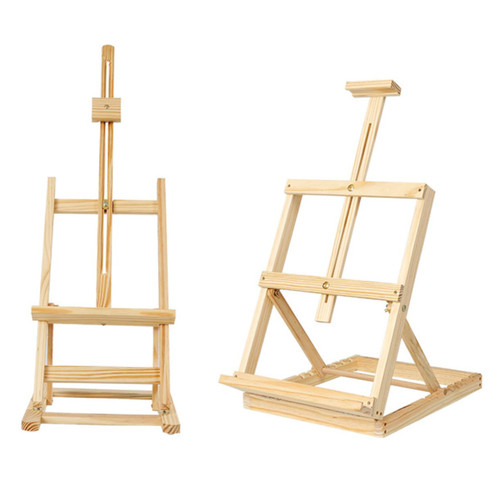 VILLCASE Drawing Stand Triangle Easels Easel for Poster Wooden Painting Easel Pine Easel Display Easel Wooden Standing Art Easel Kids Easels Standing Easel Desktop Bamboo Showcase Child