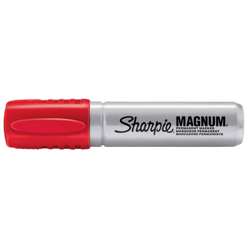 Sharpie Magnum Permanent Marker, Red - Pack of 12