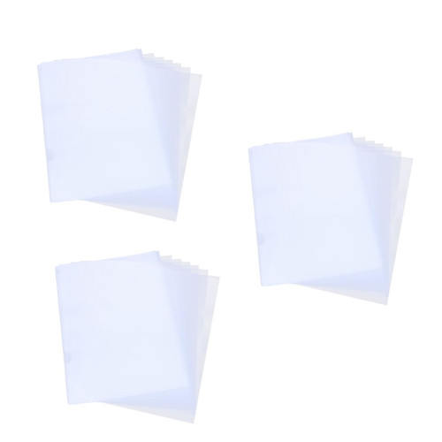 Tofficu 60 Pcs Folders Clear Document Folder Practical Document Folder Transparent Document Folder File Folder A4l White Pack Pp