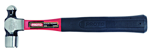 Ball Pein Hammer, Steel, Steel, 24 oz.