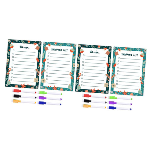 Tofficu 2 Sets Magnetic Writing Board to Do List for Refrigerator Dry Erase Fridge Board Magnetic White Board Acrylic Dry Erase Board for Refrigerator A4 Planning Board Household