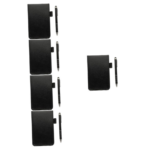 MAGICLULU 5 Sets Memo Pad Pocket Notebook Note Pads Business Note Pad Travel Pocket Notepad Small Notebook Daily Use Pocket Notepad Work Accessory Travel Notebook Metal A7 Carry