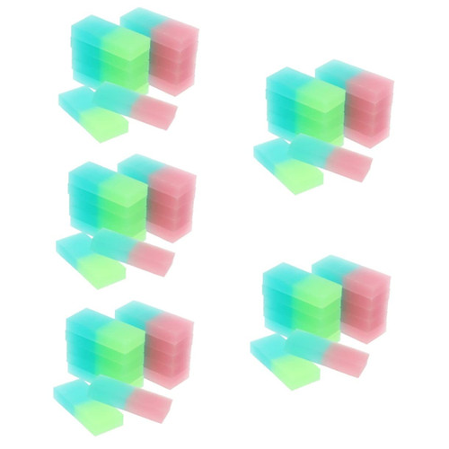 NUOBESTY 60 Pcs Gradient Eraser Puzzle Erasers for Kids Colored Pencil Eraser Erasers for Kids Bulk Mini Pencil Erasers Cute Erasers Writing Erasers Aesthetic Erasers Jelly Erasers Child