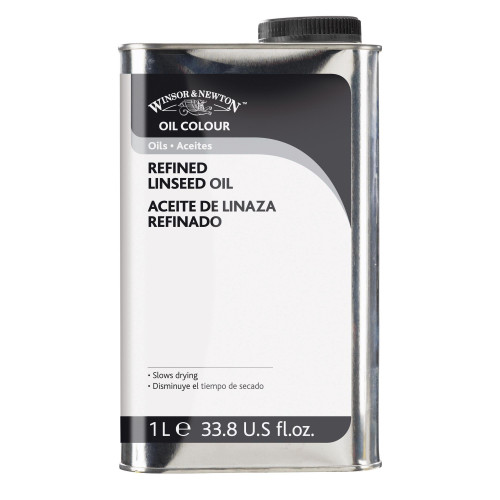 Winsor & Newton Refined Linseed Oil, 1 Litre (33.8-oz) Can