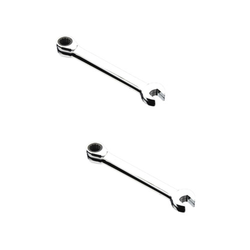Homoyoyo 2pcs Ratcheting Wrench Ratchet Wrenches Double Ended Wrench Dual Head Spanner Wrench Spanner Tool Ratchet Spanner Wrench Tool Double Head