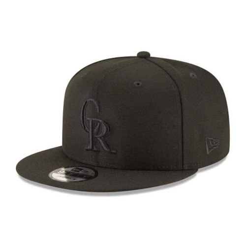 New Era Colorado Rockies MLB Black On Black 9Fifty Snapback : OSFM Adjustable