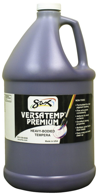 Sax Versatemp Premium Heavy-Bodied Tempera Paint, Violet, 1 Gallon