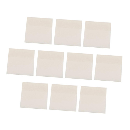 4pcs 10 Transparent Office Notes Pads Translucent Self Adhesive Note Pad Clear Self Stick Notes Memo Pad Silicone Notes Pads Pet Memo Notes Notebook Simple Student