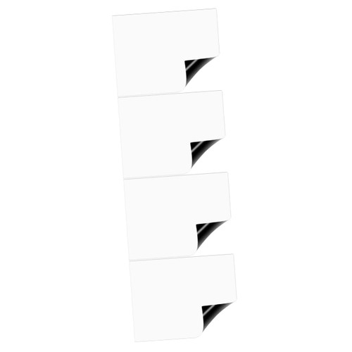 Operitacx 4pcs Magnetic Whiteboard Magnetic Message Board Erasable Whiteboard Kids Whiteboard Erasable White Boards Fridge Notepad Erasers Magnetic Notepads Dry Erase Whiteboard Graffiti Amj