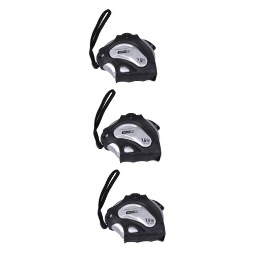 EXCEART 3pcs Self Lock Tape Measure Auto Lock Tape Measuring Tape Retractable Tape Stainless Steel Tape Measure Tape Measurer Contractors Waterproof Tape Steel Ruler Box Ruler