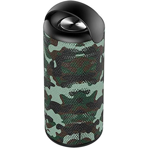 10W Bluetooth Speaker Wireless Subwoofer Portable HiFi Bass FM Radio TF Card Loudspeaker Outdoor Speaker with Mic (Size : Camouflage Green)