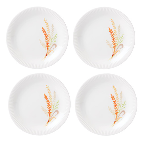 Lenox Profile Harvest 4-Piece Accent Plate Set, 4.05, White