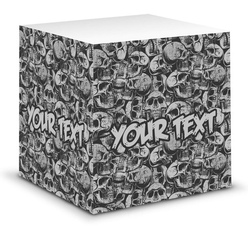 Personalized Skulls Sticky Note Cube