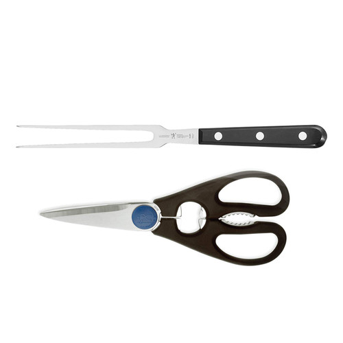 J.A. Henckels International Classic 7-Inch Carving Fork with Kitchen Shears