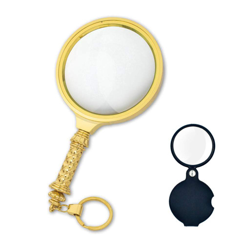 LUSTAR Magnifying Glass 8X Handheld Large Magnifying Glass Magnifier for Macular Degeneration Seniors Reading Soldering Inspection Coins Jewelry