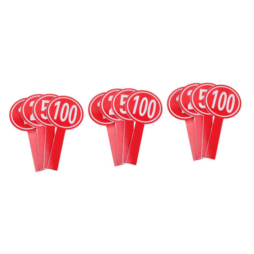 Tofficu 12 Pcs Mini White Boards Handheld Whiteboard Scoreboard Handheld Auction Answer Paddles Small Whiteboards Erasable Scoreboards Blank Score Boards Paddle Board Number PVC Student