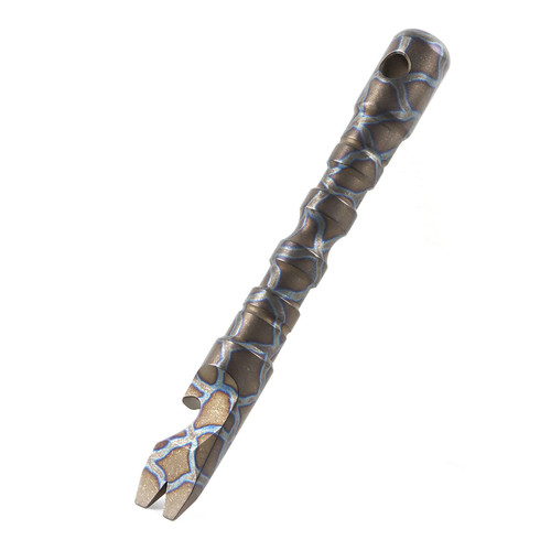 Hamans Titanium Alloy EDC Pry Bar with Bottle Opener Screwdriver Function Multi Tool (Multicolor)