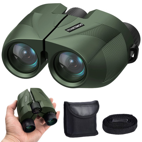 YUANZIMOO 15x25 Binoculars for Adults and Kids High Powered Binoculars Waterproof Compact Binoculars with Low Light Night Vision for Hunting Outdoor Sports Concerts and Bird Watching