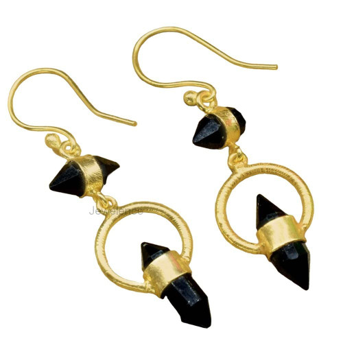 Handmade Earrings Genuine Black Onyx Earrings Pencil Gemstone Sterling Silver Dangle Earrings 14K Yellow Gold Plated 925 Silver Earrings For Women & Girls Handmade Earrings Genuine Black Onyx Earrings Pencil Gemstone Sterling Silver Dangle Earrings 14K Yellow Gold Plated 925 Silver Earrings For Women & Girls