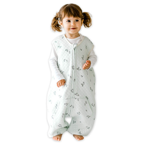 Tealbee DREAMSUIT: Toddler Sleep Sack with Feet 2T 3T - 0.8 TOG Lightweight Baby Wearable Blanket for Walkers - Bamboo, Organic Cotton Sleeping Bag - Croissant Tealbee DREAMSUIT: Toddler Sleep Sack with Feet 2T 3T - 0.8 TOG Lightweight Baby Wearable Blanket for Walkers - Bamboo, Organic Cotton Sleeping Bag - Croissant