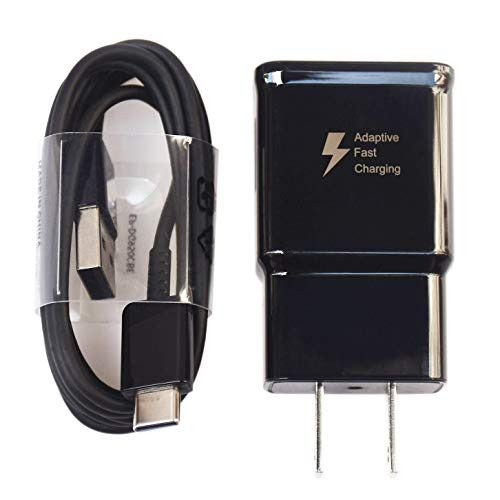 iZopp Adaptive Fast Wall Charger Adapter with USB Type C Cable Compatible Samsung Galaxy S9 S9 Plus S8 S8+ Note 8 Note 9,LG G5 G6 G7 V20 V30 ThinQ Plus and More