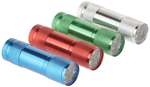 FASTPRO 4-pack Aluminum LED Flashlights Set with 12-piece AAA Dry Batteries Included and Pre-installed FASTPRO 4-pack Aluminum LED Flashlights Set with 12-piece AAA Dry Batteries Included and Pre-installed