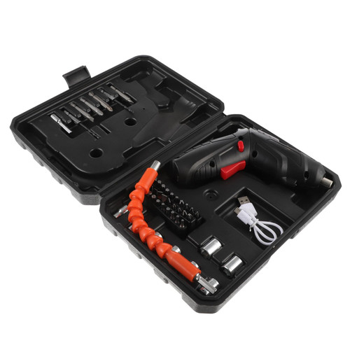 Homoyoyo 1 Set Electric Screw Driver Electric Drill Kit Screwdriver Rechargeable Taladros Inalambricos Mini Electric Drill Cordless Screwdriver Bit Kit Electric Screwdriver Plastic Small