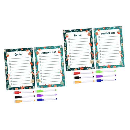 STOBOK 2 Sets Magnetic Writing Board Memo Board Dry Erase Fridge Board to Do List Dry Board to Do List Whiteboard Erasable White Boards Dry Erase Board Acrylic Note Board Refrigerator A4