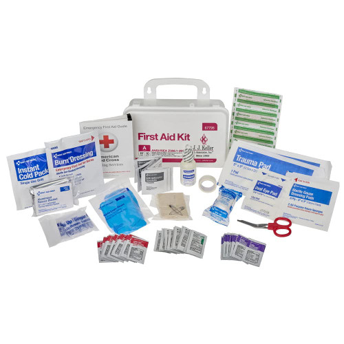 First Aid Kit, 10 Person 76 Pieces, ANSI Class A, OSHA, Plastic, Waterproof