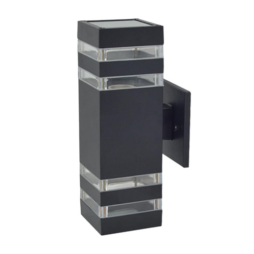 Hemobllo Wall Lamp Outdoor Sconce Black Wall Sconce Wall Sconce Lamp Corridor Light Square Front Porch Light Fence Wall Lights Exterior Light Fixture up Led Wall Aluminum E27 Shine House