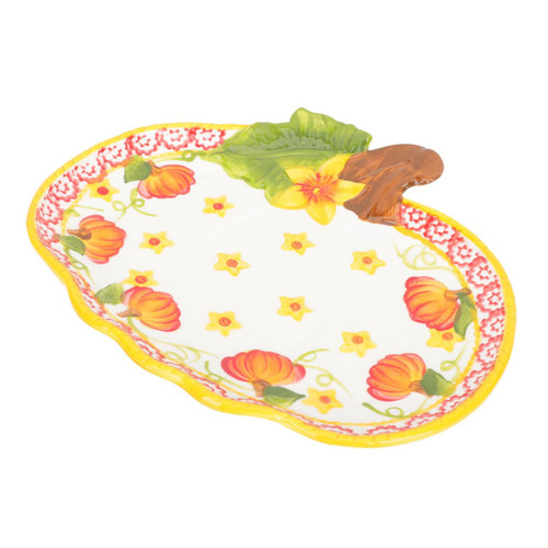 Cabilock noodle bowl pumpkin bowl pasta dish western plate fruit dish household dish plate bowl vintage cake plate dinner plate ceramic bowl dessert plate Fruit tray turkey tableware