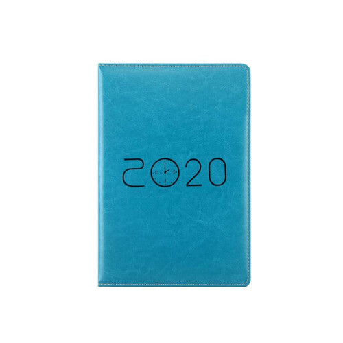 Riyyow Notebook Leather Journals Softcover Diary Business Notebook A5 400 Pages Thick Paper Gift for Work and Learning Durable Notebook (Color : Blue)