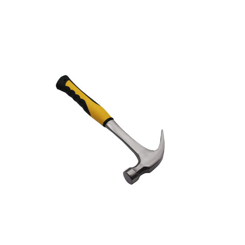 TEBUTI Hammers Heavy Duty Round Head Rubber Handle Claw Hammer For Woodworking And Electronic