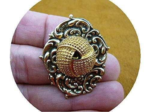 Gold Tone Knot Circle Tied Brass Pin Pendant Brooch Fashion Jewelry Sparkling Rhinestone Women Brooch Crystal Pin Vintage Brooch Pin for Women Costume Accessory Gold Tone Knot Circle Tied Brass Pin Pendant Brooch Fashion Jewelry Sparkling Rhinestone Women Brooch Crystal Pin Vintage Brooch Pin for Women Costume Accessory