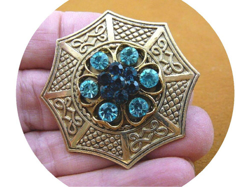 Two Tone Blue Rhinestone Star Flower Gold Octagon Brooch Pin Pendant Sparkling Rhinestone Women Brooch Crystal Pin Vintage Brooch Pin for Women Costume Accessory Two Tone Blue Rhinestone Star Flower Gold Octagon Brooch Pin Pendant Sparkling Rhinestone Women Brooch Crystal Pin Vintage Brooch Pin for Women Costume Accessory