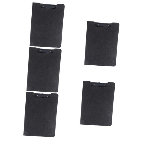 Tofficu 5pcs Clipboard Clip Recycled Clipboard Plastic Clipboard Restaurant Clipboard Letter Size Clipboards A4 Plastic File Folders Document Organizer Pp Writing Board Metal Office