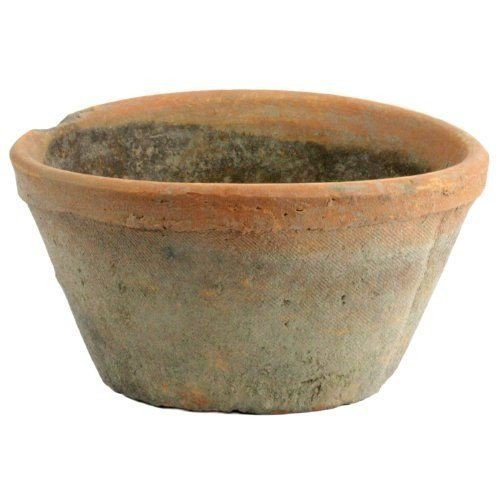 Rustic Terra Cotta Oval Planter Set of 2 Flower Pot 8 in x 6 in x 4 in Antique Red