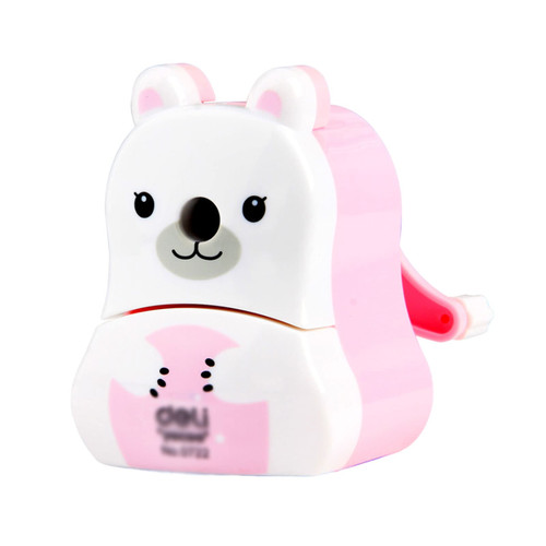 HEIMP Pencil Sharpeners Cartoon Animal Design?Hand-cranked Pencil Sharpener for Students?Desk Pencil Sharpener 60 * 100 * 82mm Pencil Sharpener (Color : Pink)