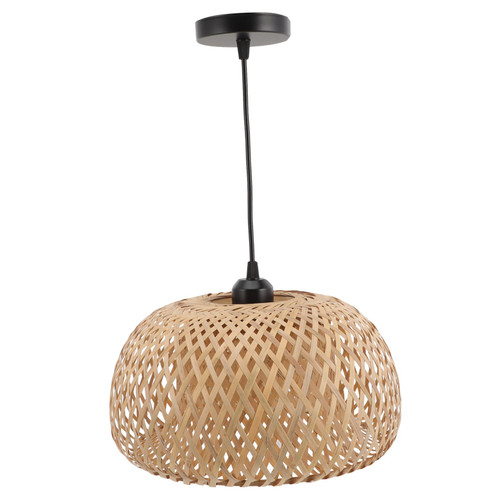 HEALEEP Wicker Rattan Chandelier Basket Rattan Lampshade Pendant Lights Bedroom Light Fixture Woven Hanging Lighting Replacement Lamp Shade Boho Kitchen Decor Rural Bamboo Chandelier Shade