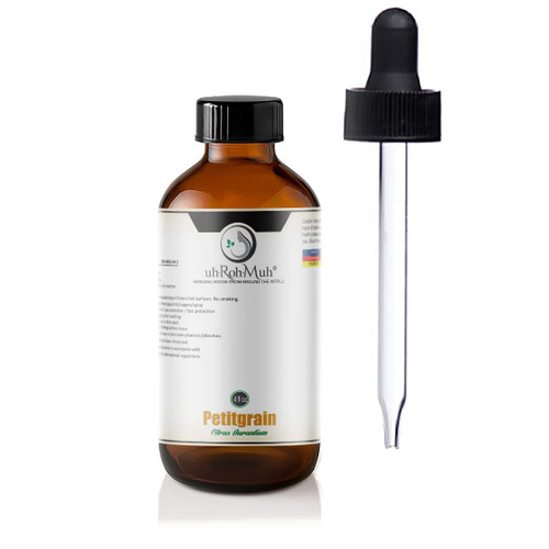 100% Pure Petitgrain Essential Oil || Paraguay - 4 oz w/Pipette