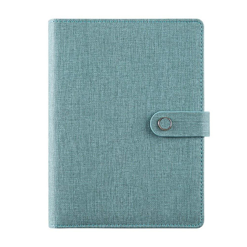 YIAAN Writing Notepads Creative Diary A5 PU Hard Leather Notebook Writing Diary Subject Ruled Pack Journals with Pocket Loose-Leaf Paper Sketching Writing Thick Paper (Color : Blue)