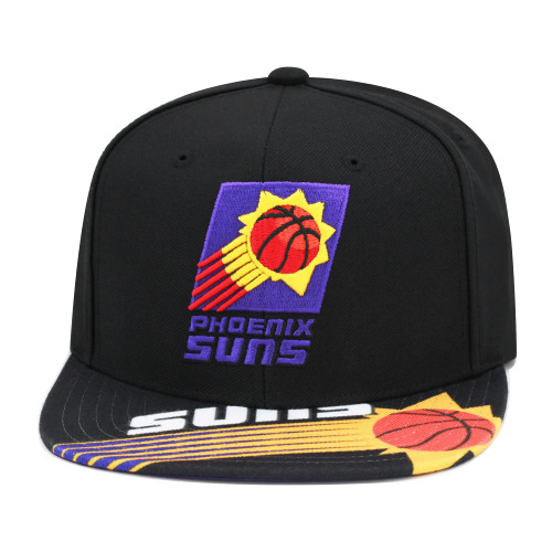 Mitchell & Ness Phoenix Suns NBA Swingman Pop Snapback Hat Adjustable Cap - Black