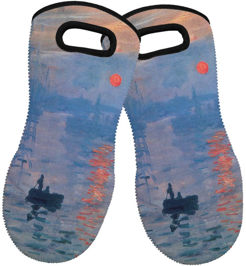 Impression Sunrise by Claude Monet Neoprene Oven Mitts - Set of 2