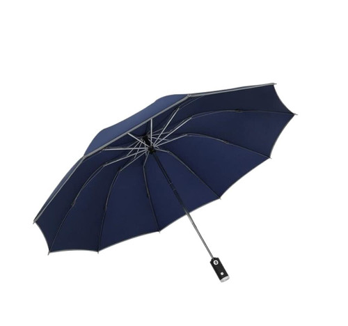 VCADEN Umbrella Umbrellas Automatic Umbrella Windproof Rain 3 Folding Business Travel Umbrella Frame Folding Umbrella Windproof Rain Umbrella (Color : Rojo, Size : 30cm)