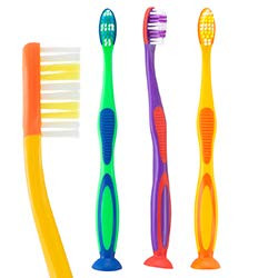 SmileCare Youth Secure Grip Toothbrushes - Dental Hygiene Supplies - 48 per Pack