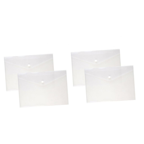 Operitacx 48 pcs folders File Holder Portfolio a4 Envelope Envelop Folder pp Pencil case Clear Document Folder Material Folder Button Policy Document Folder Storage Bags