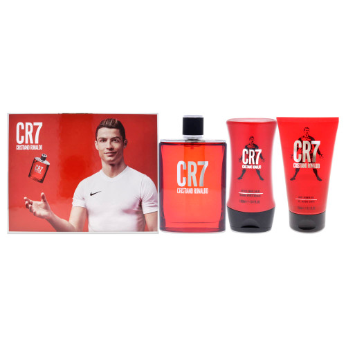 Cristiano Ronaldo CR7 for Men - 3 Pc Gift Set 3.4oz EDT Spray, 5.1oz Shower Gel, 3.4oz After Shave Balm Cristiano Ronaldo CR7 for Men - 3 Pc Gift Set 3.4oz EDT Spray, 5.1oz Shower Gel, 3.4oz After Shave Balm