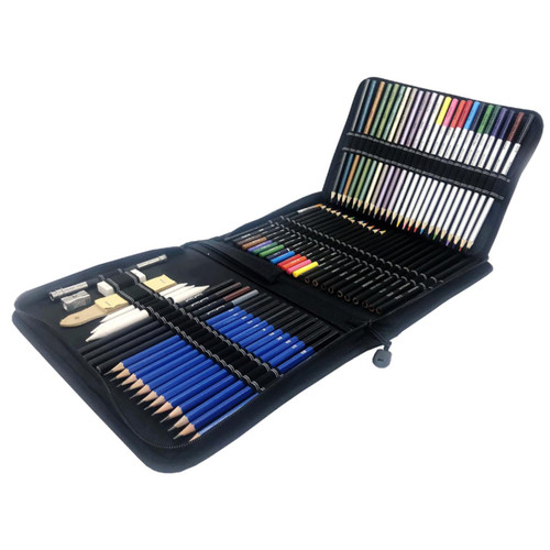 STOBOK 72 Pcs Colored Lead Kid Pencils Kids Suit Pencil for Kids Suit for Kids Portrait Drawing Pencil Shading Pencils Drawing Sketch Pencil Sketch Pencil Kit Practical Drawing Kit Wood