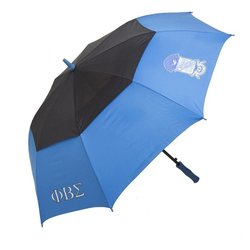 Greekgear Phi Beta Sigma Classic Air Vent Umbrella Blue/Black